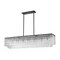 Z-Lite Glacier Linear Chandelier, 7-Light, 11.75 In.W x 53.5 In.L x 11.5 In.H, Matte Black/Clear 1943-53L-MB - alternate 6